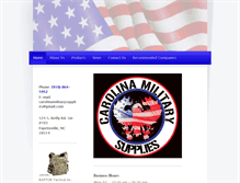 Tablet Screenshot of carolinamilitarysupplies.com